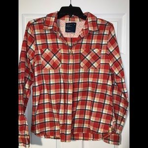 American Eagle Women’s Plaid Button-Up Shirt